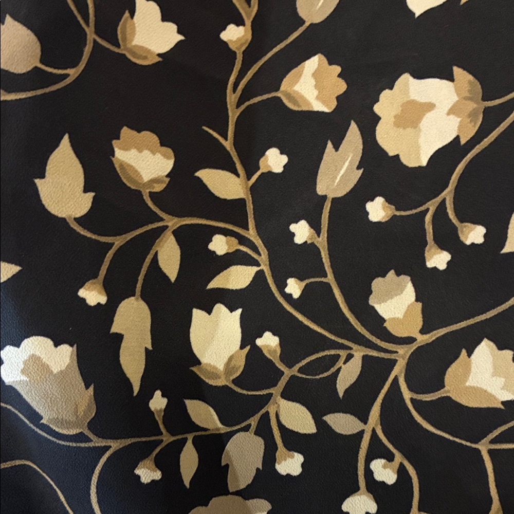 Floral Black and Gold Wall Art